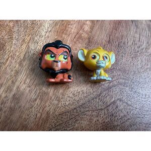 Disney Doorables Simba & Scar Lot – Lion King Mini Figures Villain & Hero Set